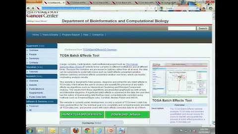 TCGA: Detection, Diagnosis and Correction of Batch Effects in TCGA Data - Rehan Akbani