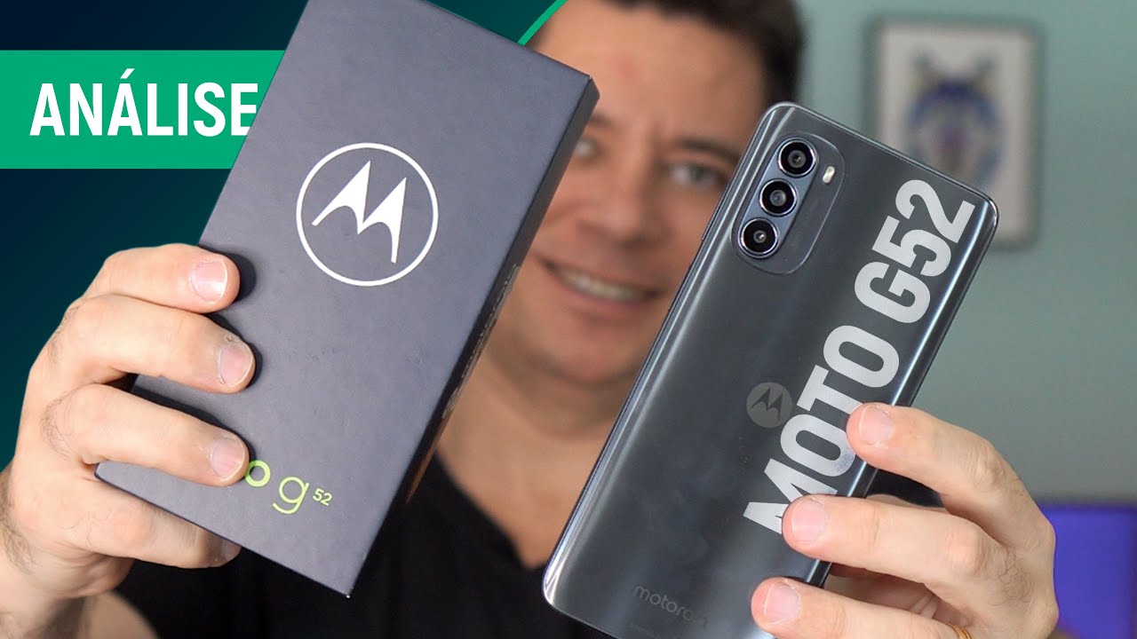 Smartphone Motorola Moto G G52 4GB RAM 128GB Câmera Tripla com o