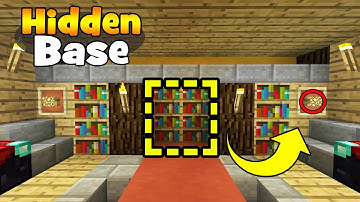 Minecraft Tutorial: How To Make A Secret Library Base "Hidden Base Tutorial"