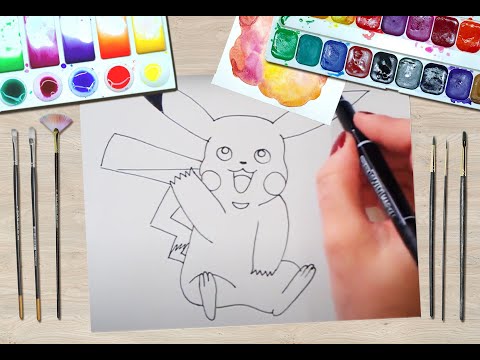 Video: Cum Să Desenezi Pikachu