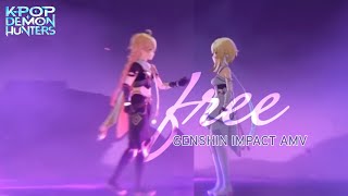 Free - Lumine & Aether Genshin Impact Amv Kpop Demon Hunters