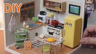 DIY Miniature Dollhouse - Rolife Super Creator Happy Meals Kitchen Satisfying Relaxing Video