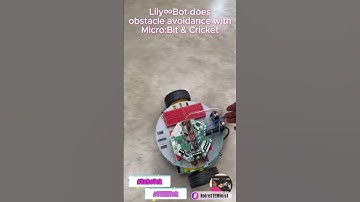 Lily∞Bot does obstacle avoidance with Micro:Bit and the Cricket