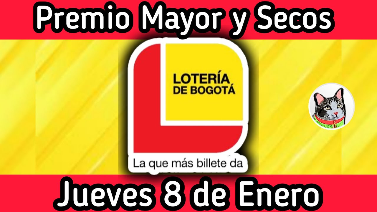 🔴 PREMIO MAYOR Y SECOS Loteria de BOGOTA Jueves 8 de Enero de 2026