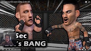 Fetti Reacts To Max Holloway KOs Justin Gaethje at UFC 300