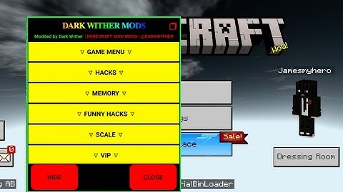 MOD MENU MINECRAFT DARK WITHER MODS V1.21.94 /GOD MOD.UNLIMITED.NO HANGGER.UNLOCK ALL ITMES.