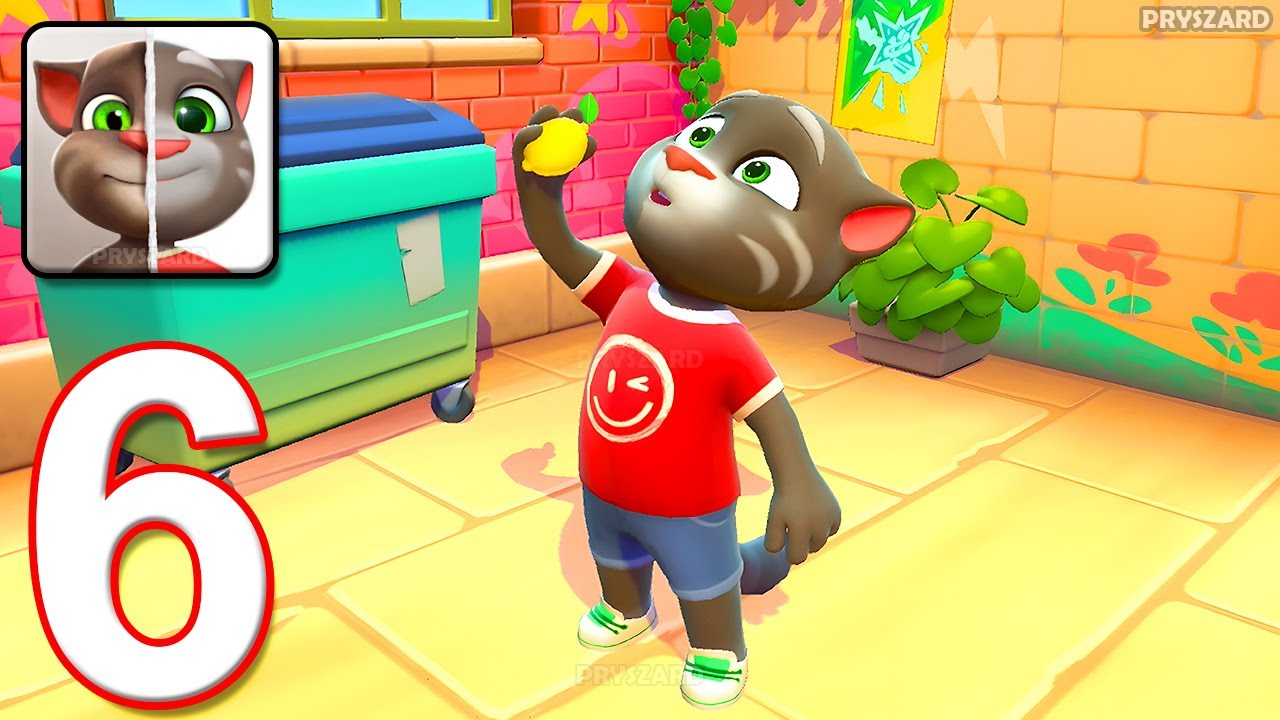 Talking Tom Cat - Gameplay Walkthrough Part 6 - New Update All MiniGames (iOS, Android)