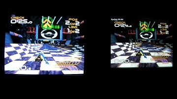 PCSX-R v1.9.92 sys type PAL, WIPEOUT2 (us-version) - time trial in sync