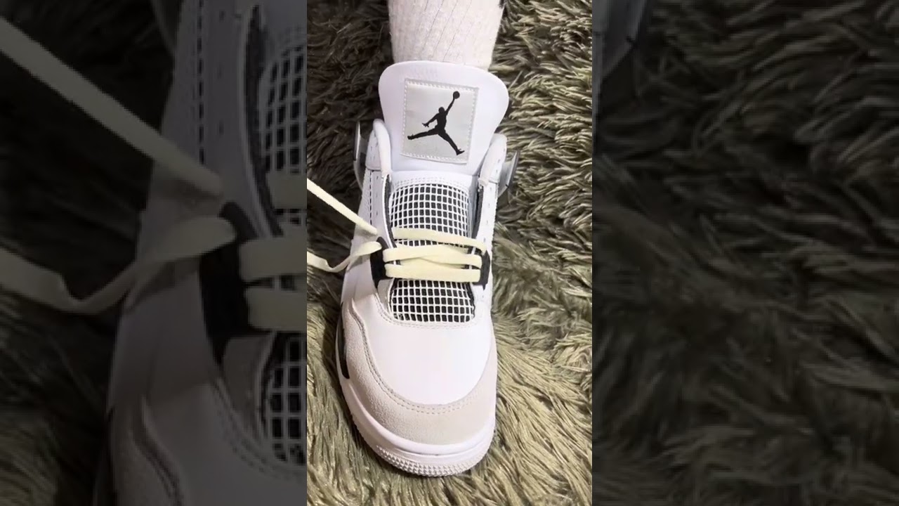 Jordan 4 Best Lace Style Tutorial ️ Cream is the move? - YouTube