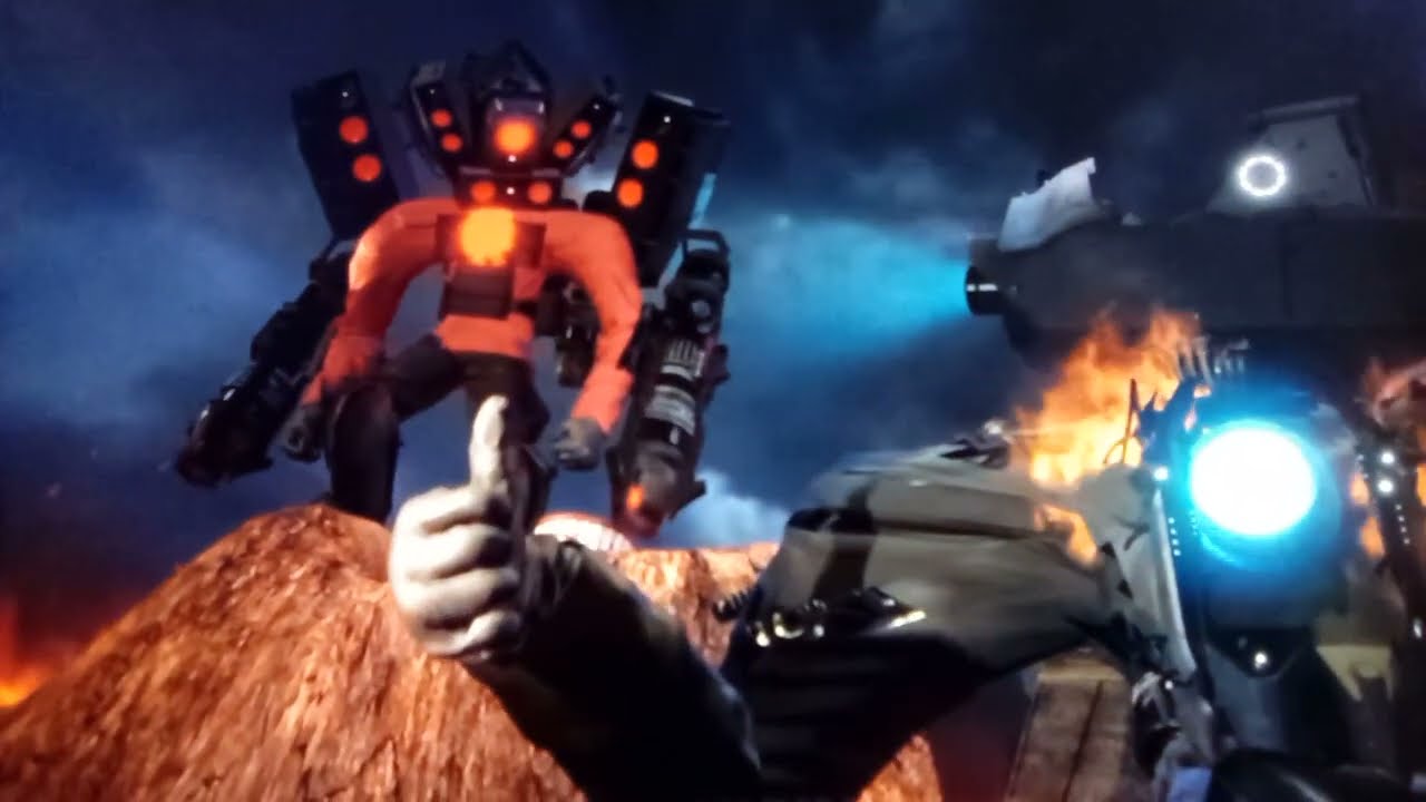 Titan TV man Vs titan camera man logo Vs normal