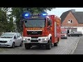 [FEU 4 - Feuer in Lagerhalle] Einsatzfahrten SEG und Feuerwehr Amt Eiderkanal (Kreis RD/ECK)