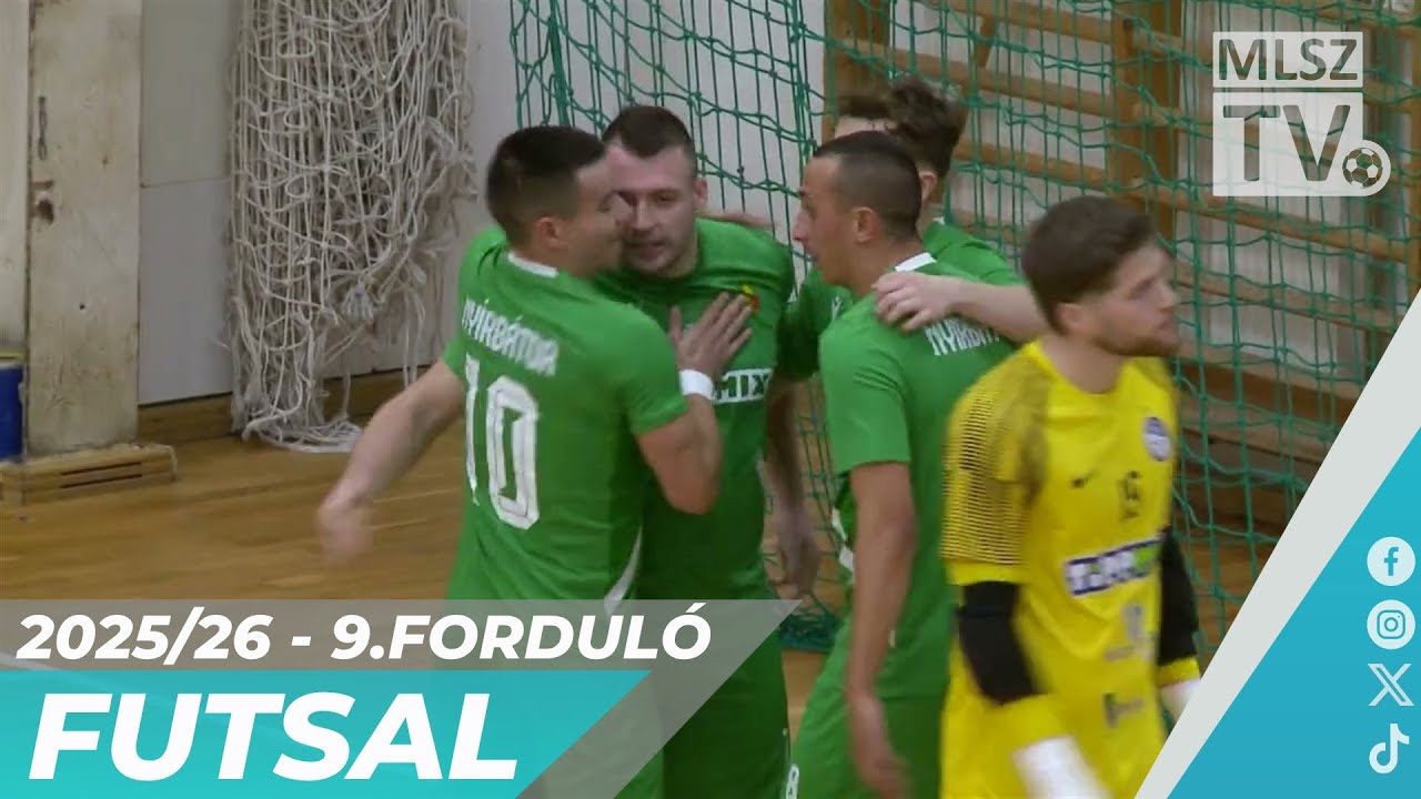 Youtube - Vehir.hu Futsal Veszprém – Nyírbátor B-KERÉP | 6-4 | Férfi Futsal NB I | 9. forduló | MLSZTV