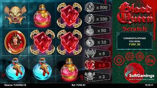 1x2 Network - Blood Queen Scratch - Gameplay Demo
