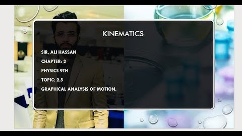 Matric part 1 Physics, Graphical Analysis   speed time graph Physics Ch 2 kinematics  9th Class