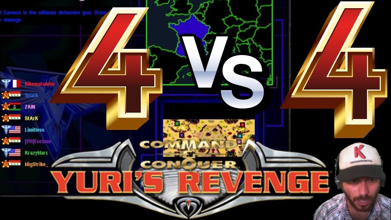 I am back in Red Alert 2 - 4 vs 4 Good Players online multiplayer