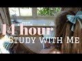Study with Me || 14 Hour Study Day