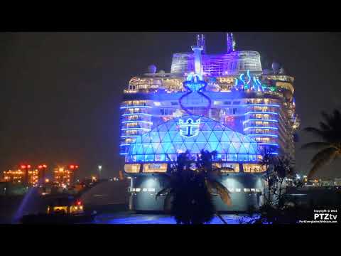 WONDER OF THE SEAS ARRIVAL into Port Everglades - 2/20/2022