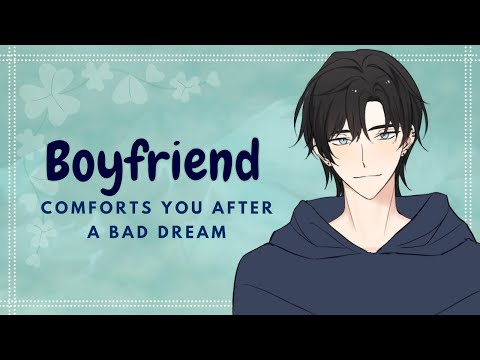 (ASMR) Boyfriend Comforts You After a Bad Dream [Whispering][Cuddling][Sleep Aid][Rain]
