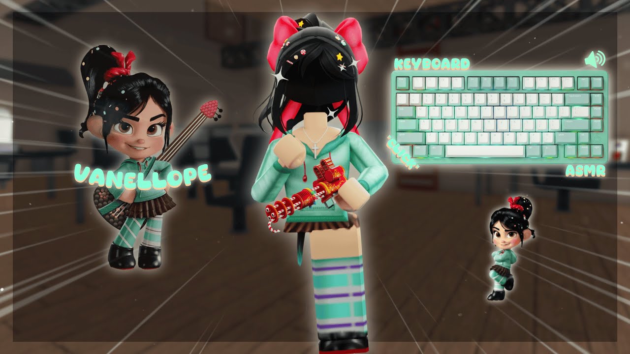 PLAYING MM2 AS VANELLOPE *Keyboard ASMR*