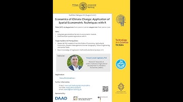 NaDiMa Dialogue #11| Economics of Climate Change with Spatial Econometric Techniques with R | Part 1