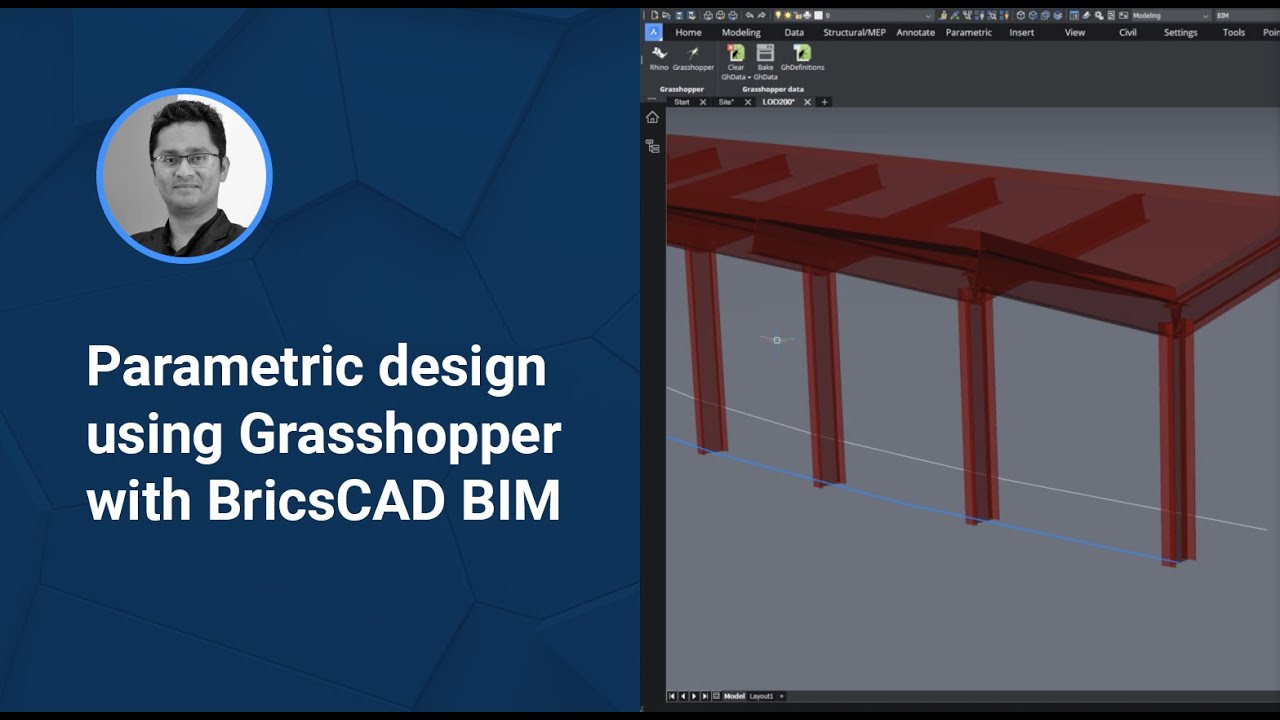 BricsCAD V22  Parametric design using Grasshopper with BricsCAD BIM