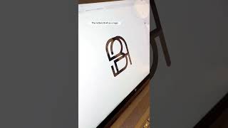 Design with us ✨ The letters B A as a logo