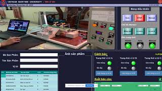 Automated product sorting system by Barcodes based on PLC Delta control and SCADA system