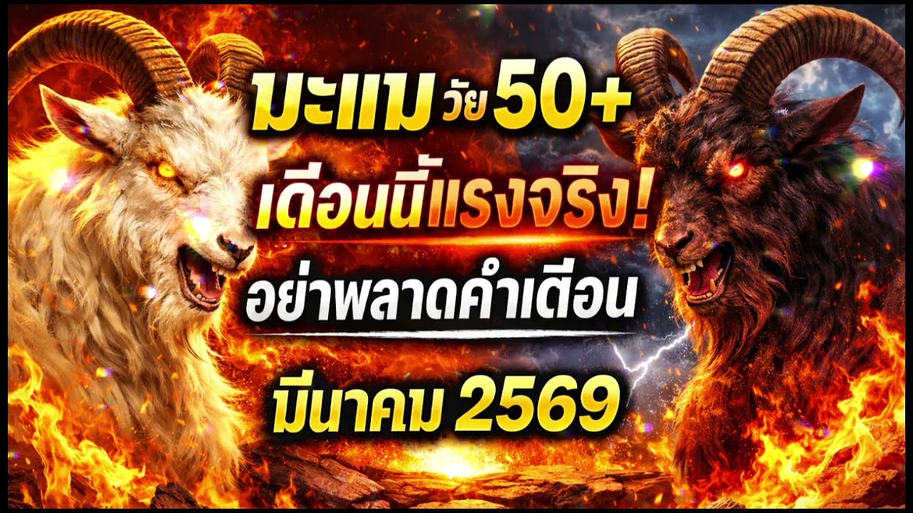เปิดดวงปีมะแม 50+ มีนาคม 2569 เตือนแรง อย่าตัดสินใจพลาด