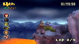 Shrek Smash n Crash Racing Gameplay Tournament Mode (PS2)