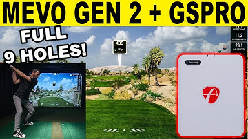 Flightscope MEVO Gen 2: 9 Hole Review w/ GSPRO Golf Simulator Software!