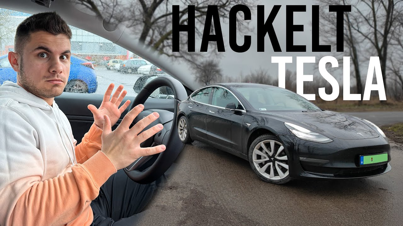 Hackelt TESLA ami VEZETI MAGÁT!