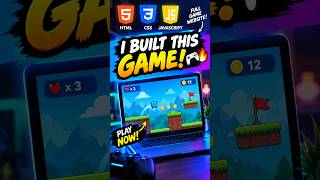🎮 I Built a CRAZY Game Website with HTML, CSS & JavaScript! 🔥 #shorts