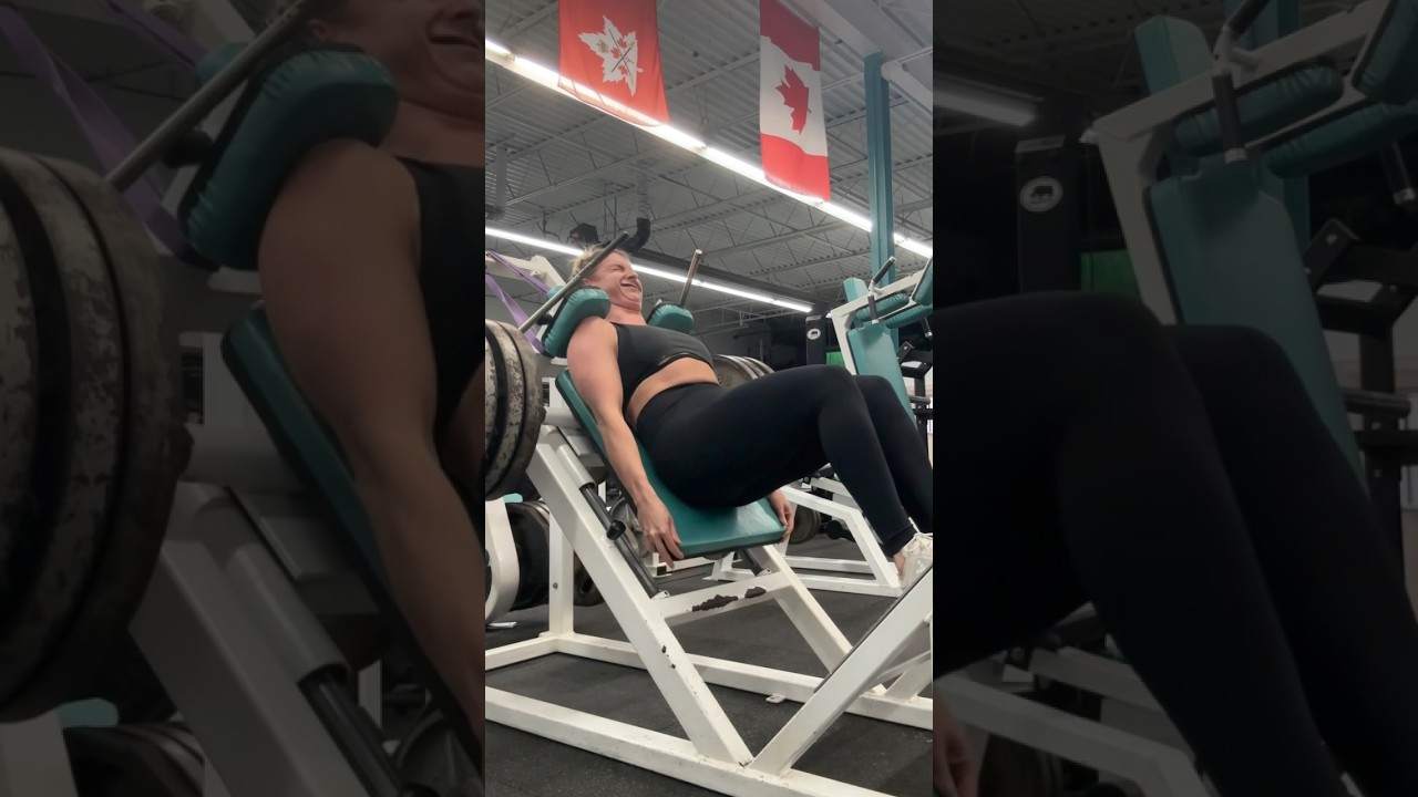 Internal dialogue doing heavy hack squats 🫠 