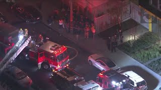 Crews battle structure fire in Westlake