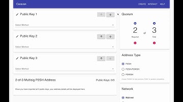 Caravan Create Address