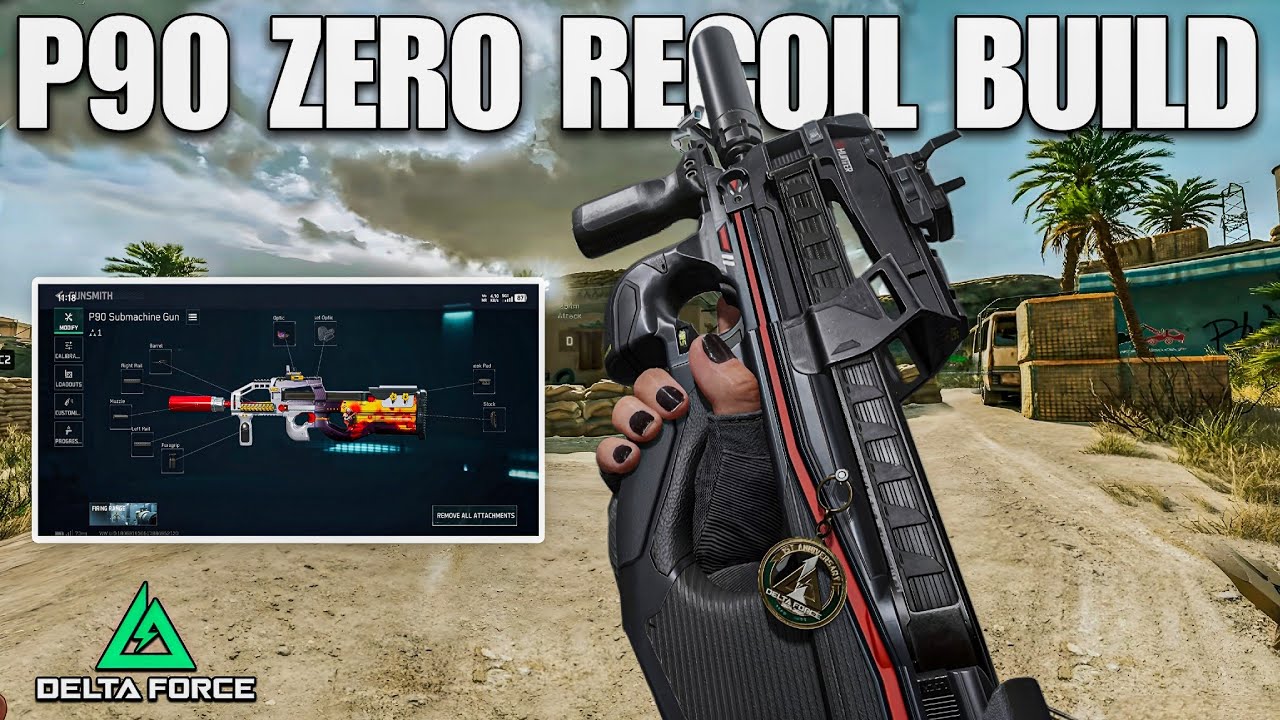 Best P-90 Build Delta Force Mobile Loadout | Delta Force Mobile P90 Build