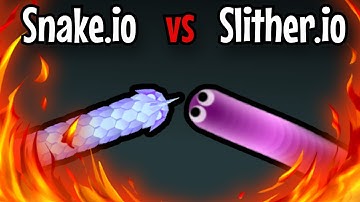Snake.io vs Slither.io // SLITHER SNAKE GAME COMPARISON //