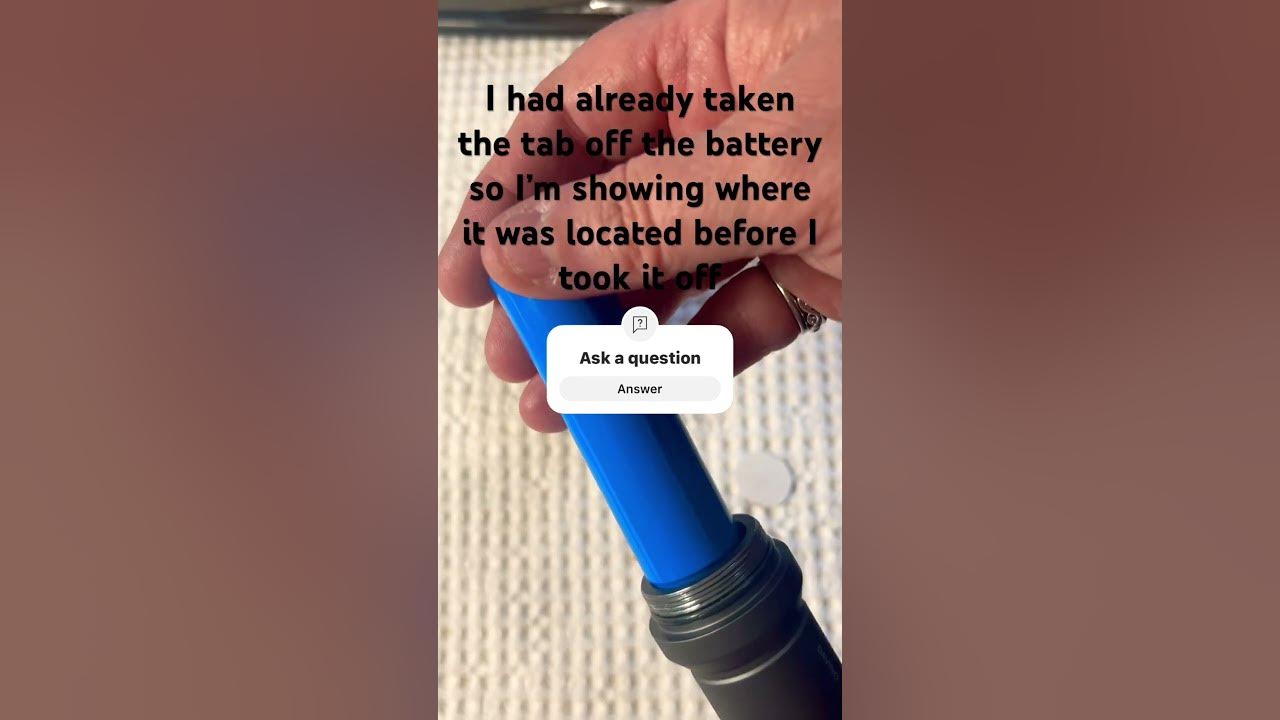 Nebo davinci 3500 battery tab removal youtube
