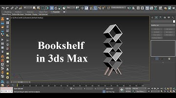 Bookshelf Design in 3ds Max | Bookshelf Modeling in 3ds Max | Bookcase in 3ds Max