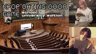 kpop dating door game (school edition): popular and nugu groups, bg + gg, hard rounds)