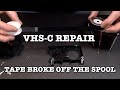 How to Fix A VHS C Tape That Broke Off The Spool