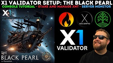 X1 Validator Setup Tutorial - How Configure The Black Pearl X1 Console + BurnXen.com Node Setup