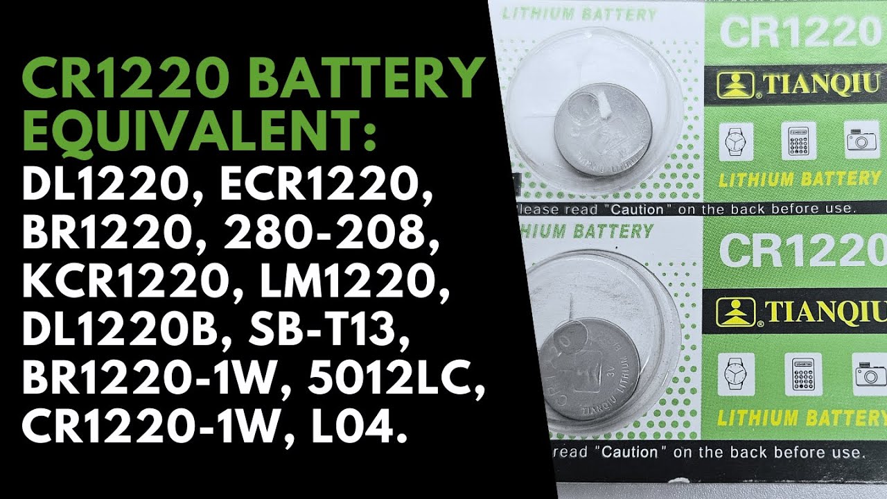 CR1220 Watch Battery Equivalent