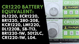 CR1220 Watch Battery Equivalent