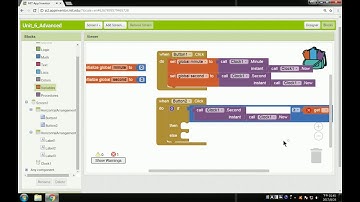 App Inventor：Unit 6-2 Clock (Advanced Demo)