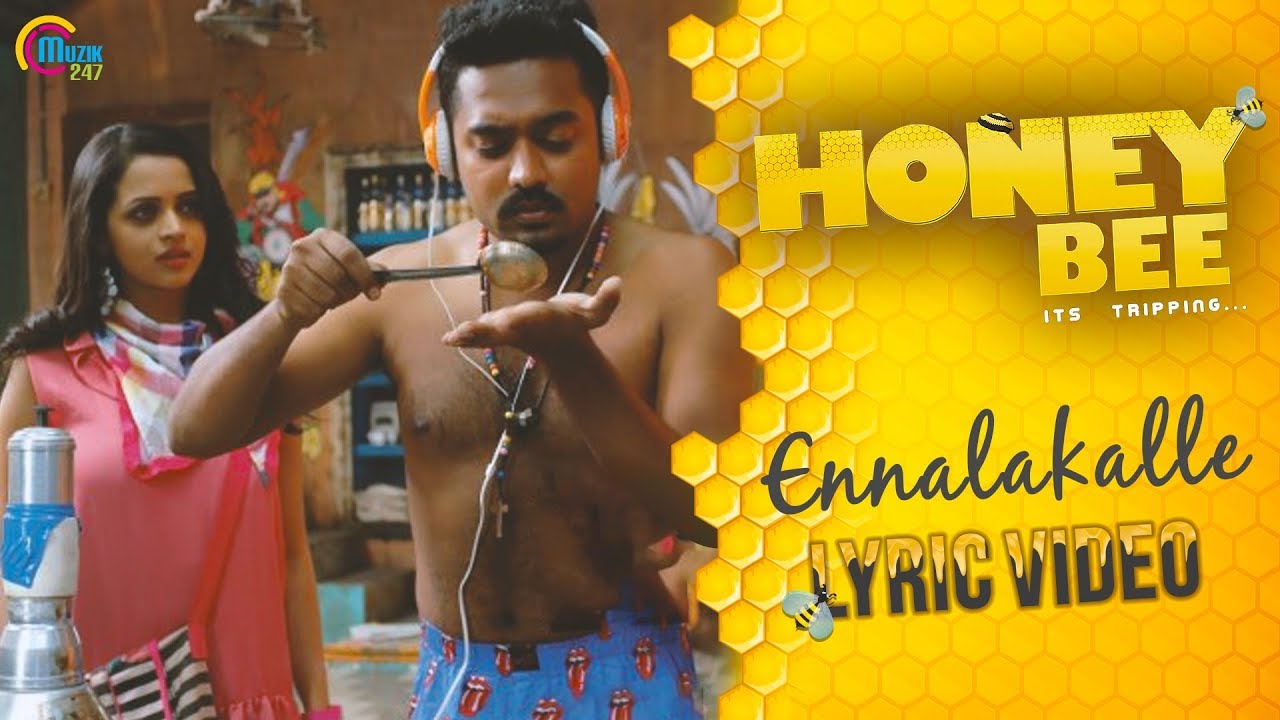 Honey Bee Malayalam Movie Ennalakalle Lyric Video Asif Ali Bhavana  Lal Job Kurian  Deepak Dev