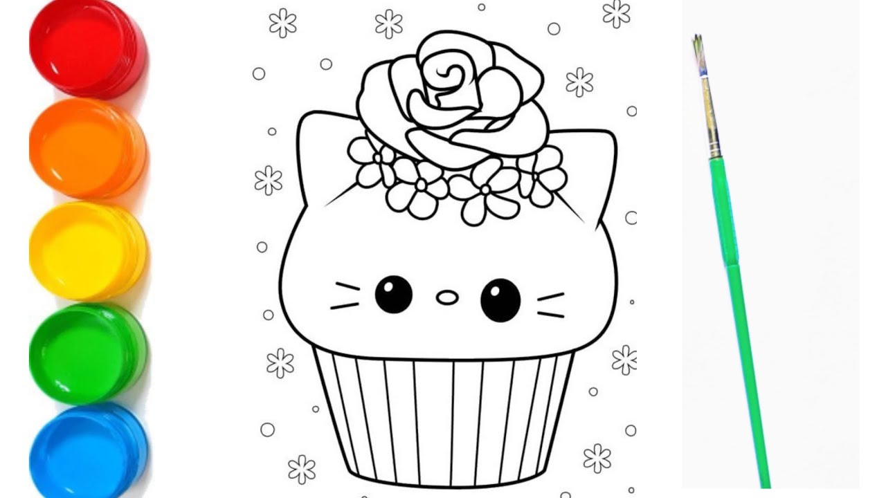 Desenho de Cupcake kawaii com laço pintado e colorido por Usuário não  registrado o dia 13 de Janeiro do 2017