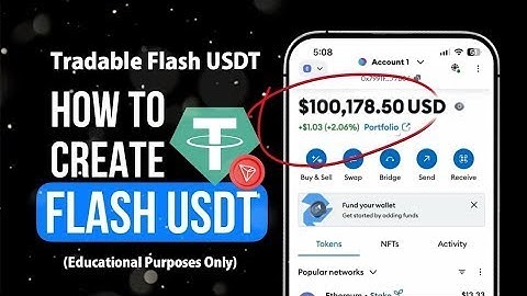 The #1 Flash USDT Method You Need to Know in 2025 - New Updated Method || FLASH USDT (Educational) |