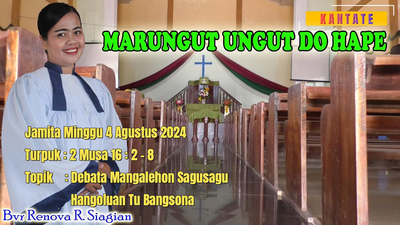 Jamita Minggu 2 Musa 6 : 2 - 8 // 4 Agustus 2024 // Bvr Renova R Siagian