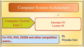 Lecture - 8 Interrupt driven I/O